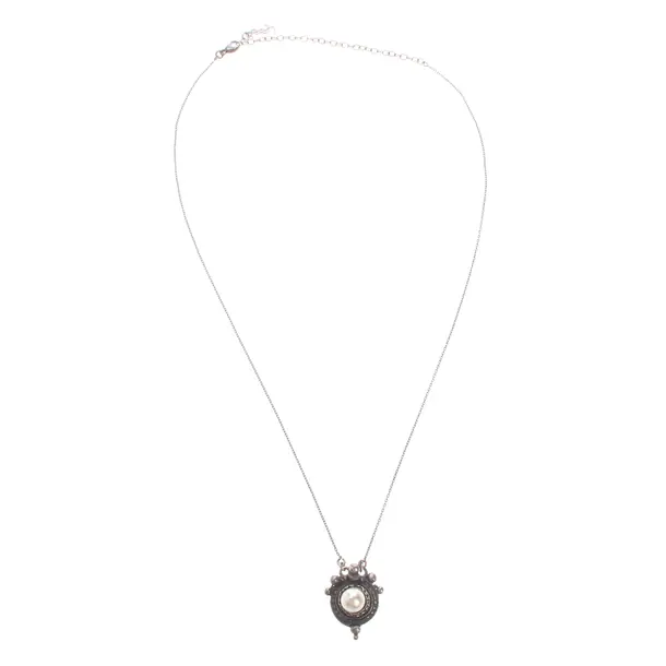 Necklace in Metallic, Metal (metallic, metallized), Saint Laurent