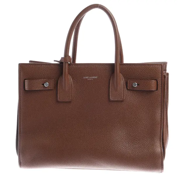 Handtasche, in Braun, Leder, Saint Laurent