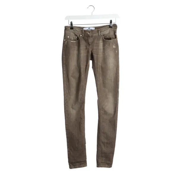 Jeans Slim Fit in Braun, Baumwolle, Elisabetta Franchi