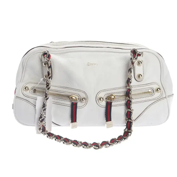 Schultertasche, in Weiß, Leder, Gucci