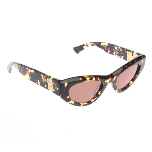 Sonnenbrille in Braun, Kunststoff, Bottega Veneta