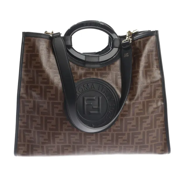 Shopper Bag, in Brown, Leather, Fendi