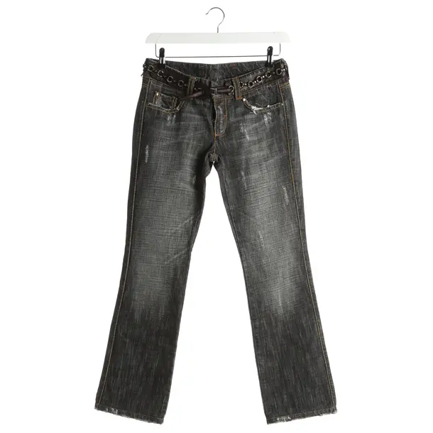 Straight Fit Jeans in Gray, Cotton, Ermanno Scervino