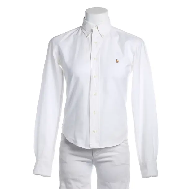 Bluse in Weiß, Baumwolle, Polo Ralph Lauren