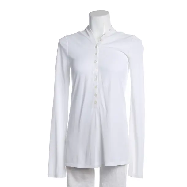 Long Sleeve Shirt in White, Viscose, Dondup