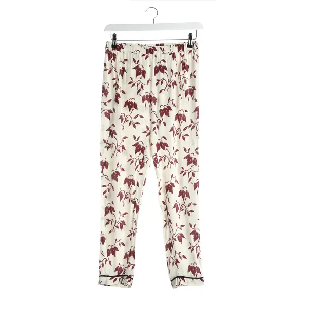 Pants in White, Viscose, Ganni
