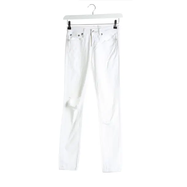 Skinny Jeans in White, Cotton, R13