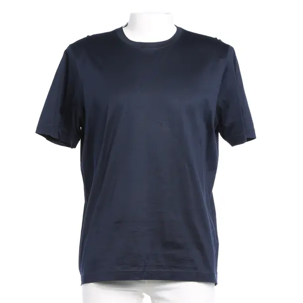 T-Shirt, in Navy, Baumwolle, Gran Sasso