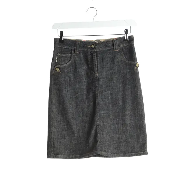 Skirt, in Dark Gray, Cotton, Burberry London