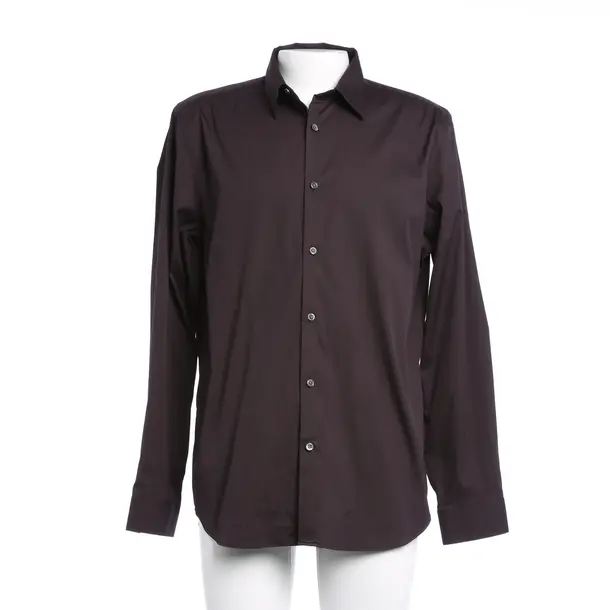 Hemd, in Dunkelbraun, Baumwolle, Theory