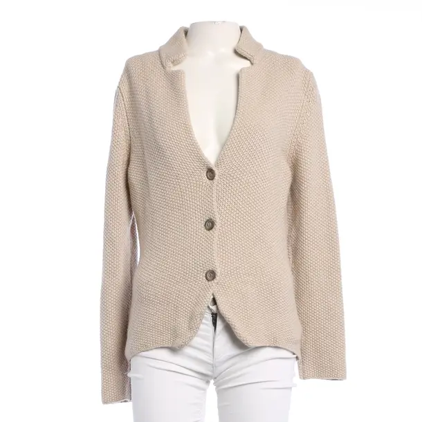 Cardigan in White, Wool, Fabiana Filippi