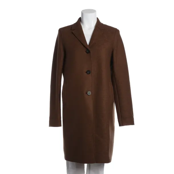 Mid-Season Coat, in Brown, Wool, Harris Wharf London