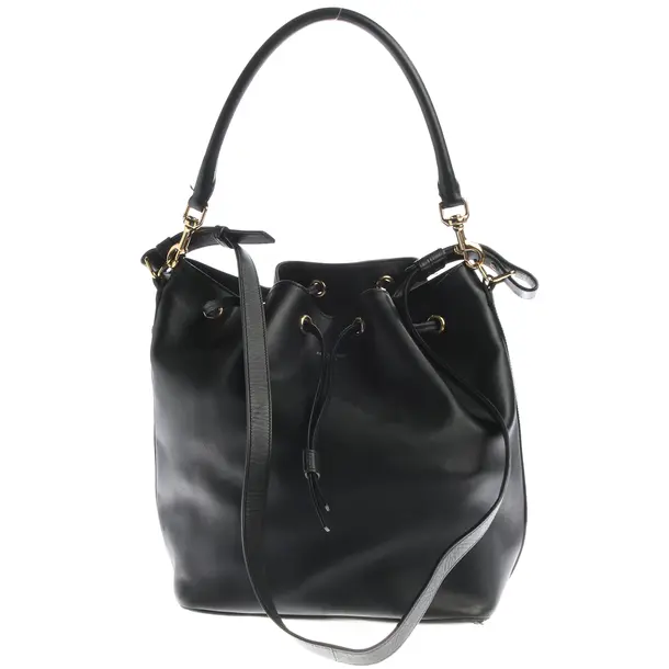Bucket Bag, in Schwarz, Leder, Saint Laurent
