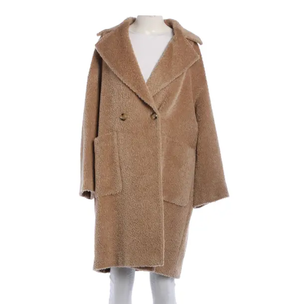 Winter Coat, in Light Brown, Wool, Max Mara