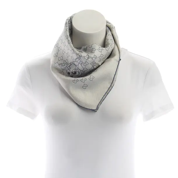 Shawl, in Gray, Silk, Gucci