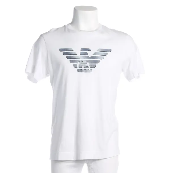 T-Shirt, in White, Cotton, Emporio Armani