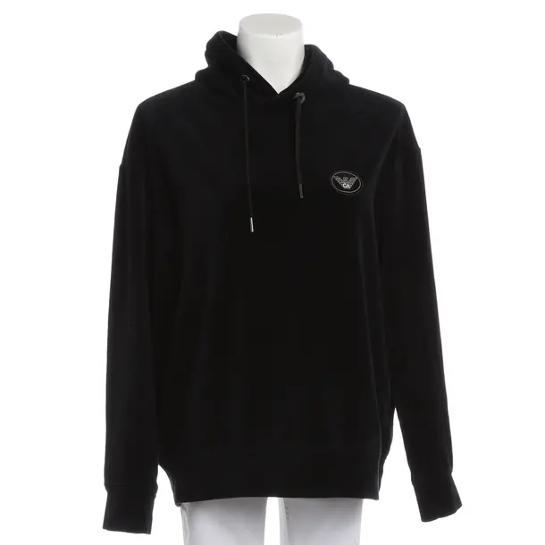 Felpa con cappuccio, in Nero, Cotone, Emporio Armani