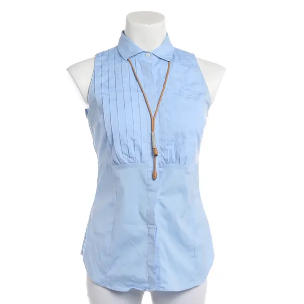 Top, in Blau, Baumwolle, Brunello Cucinelli