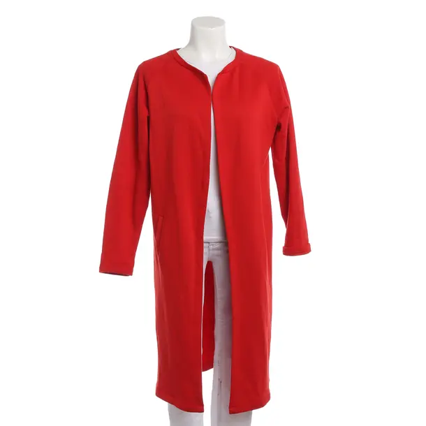 Cardigan, in Red, Cotton, Quantum Courage