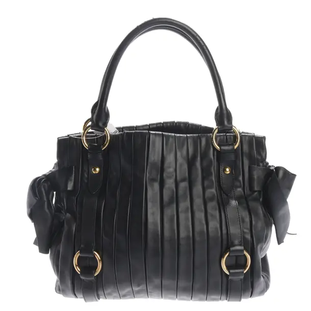 Handtasche, in Schwarz, Leder, Miu Miu