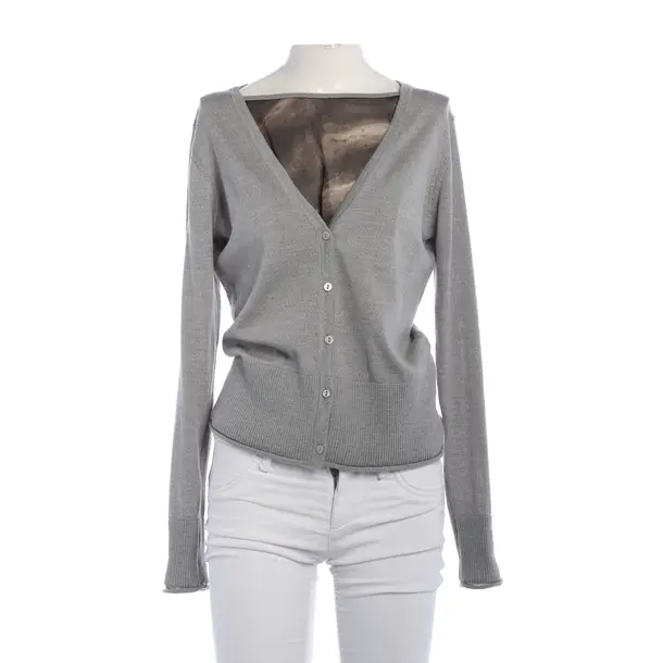 Cardigan, in Gray, Wool, cavalli CLASS