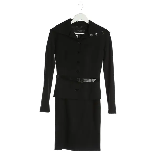 Skirt Suit, in Black, Wool, Dolce & Gabbana