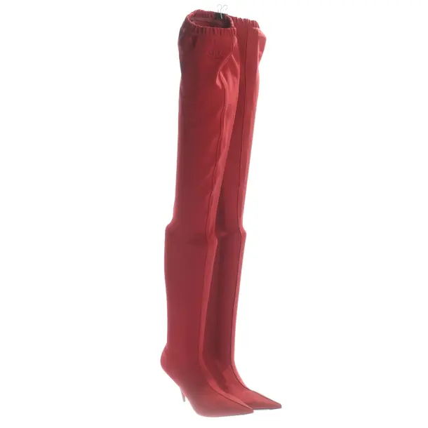 Overkneestiefel, in Rot, Balenciaga