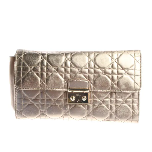 Clutch, in Gold, Leder, Dior