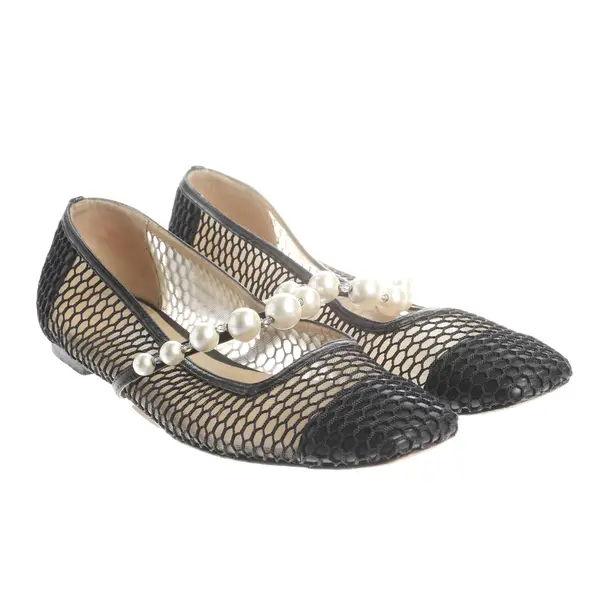 Flats, in Black, Jimmy Choo