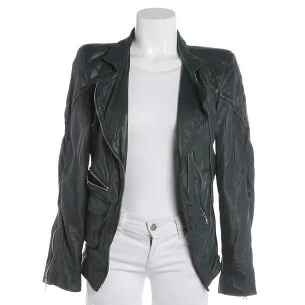 LeatherJacket, in Dark Green, Leather, Marc Jacobs
