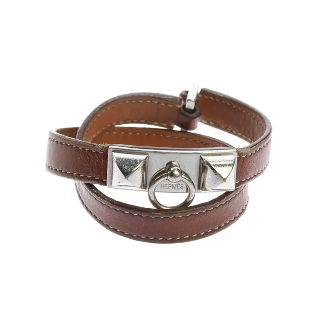 Choker, in Braun, Leder, Hermès