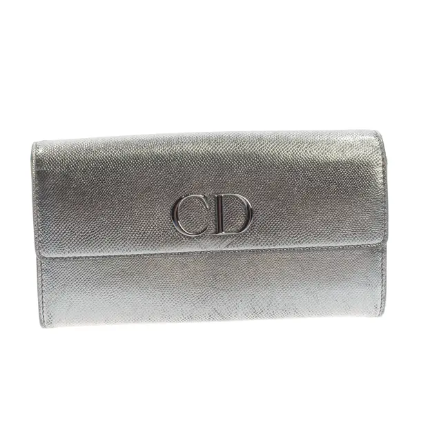 Wallet, in Silver, Leather, Dior