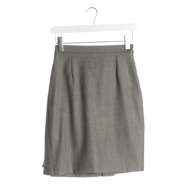 Rock, in Hellgrau, Wolle, Dior