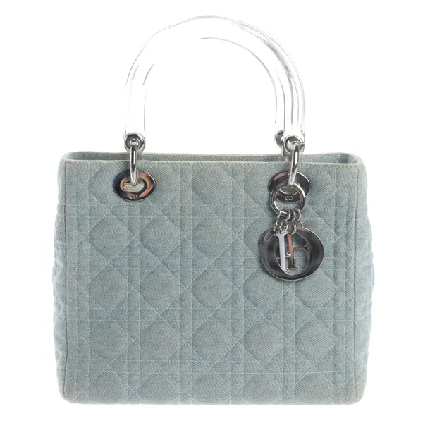 Handbag, in Light Blue, Cotton, Dior