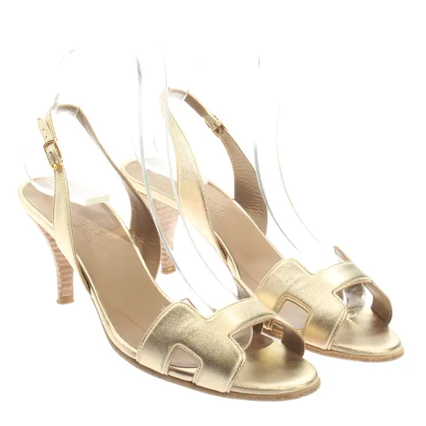 Sandaletten, in Gold, Hermès