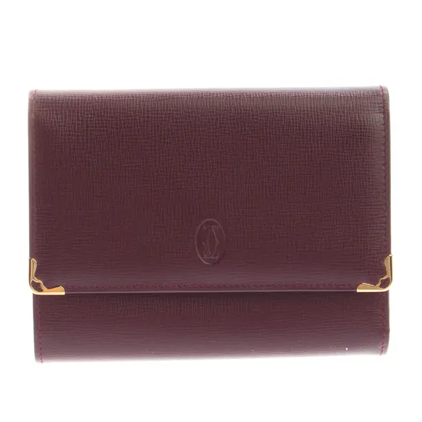 Wallet, in Bordeaux, Leather, Cartier
