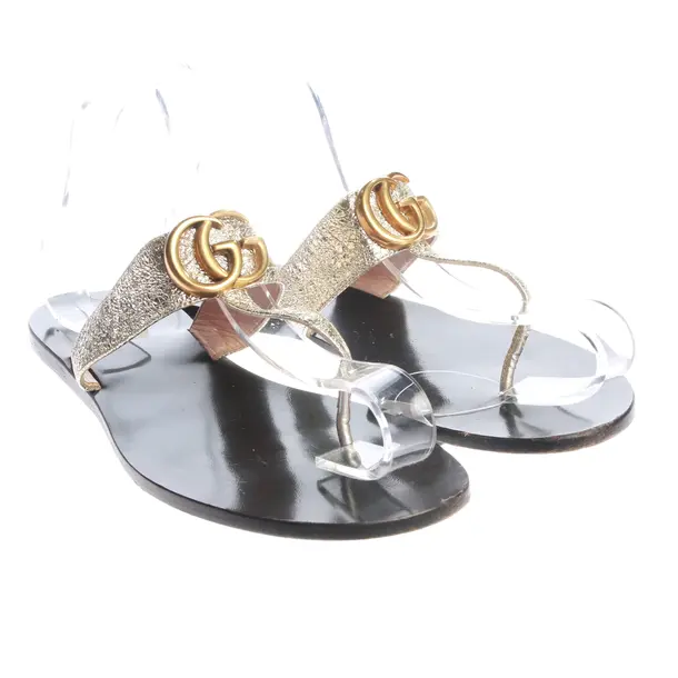Sandals, in Gold, Gucci
