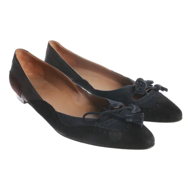 Ballet Flats, in Navy, Hermès