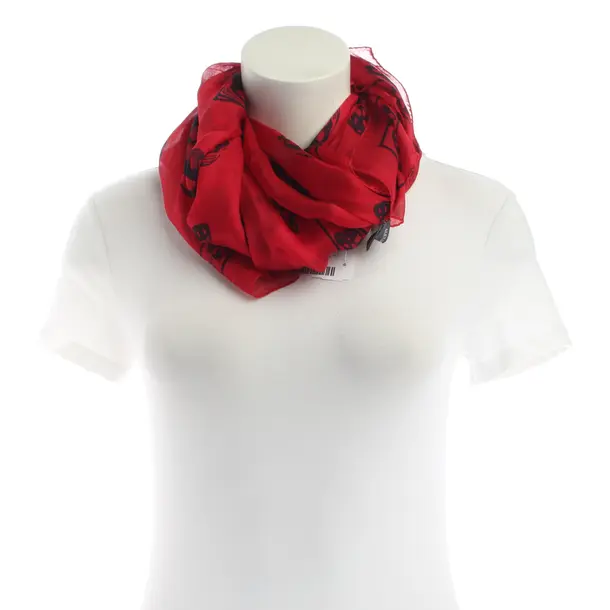 Stola, in Rosso, Seta, Alexander McQueen