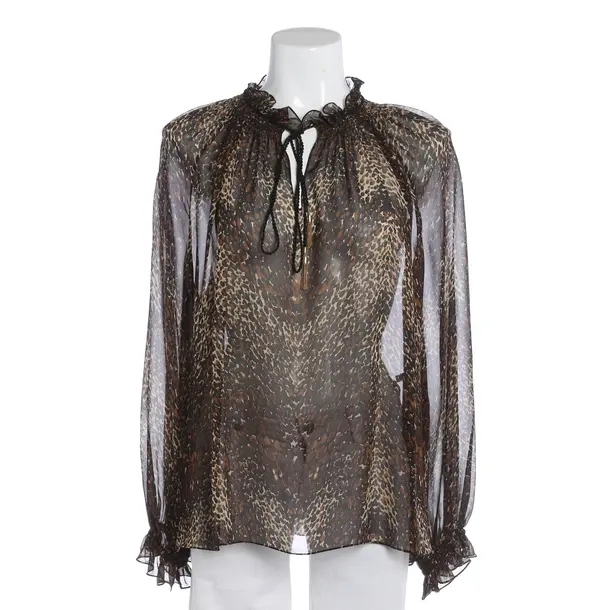 Bluse, in Braun, Seide, Céline