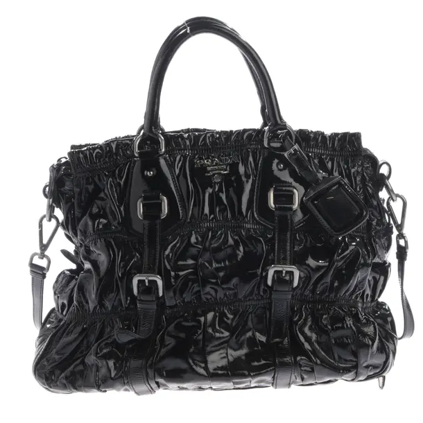Handbag, in Black, Leather, Prada