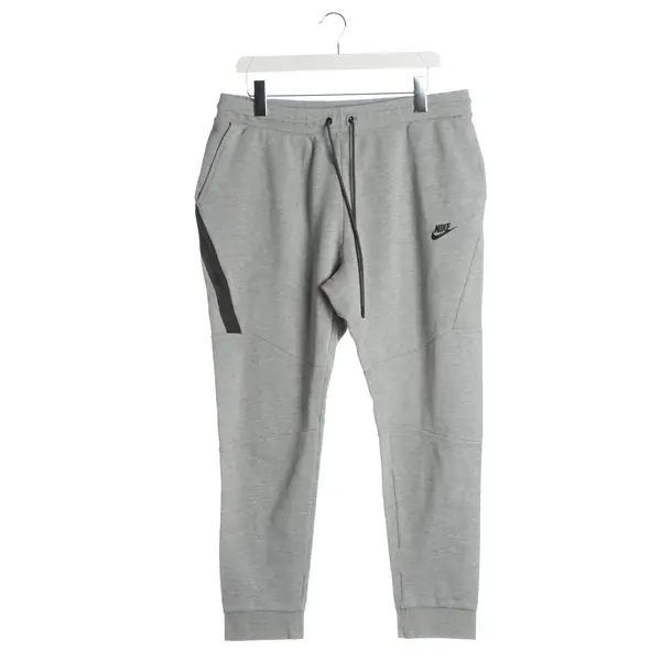 Hose, in Hellgrau, Baumwolle, Nike