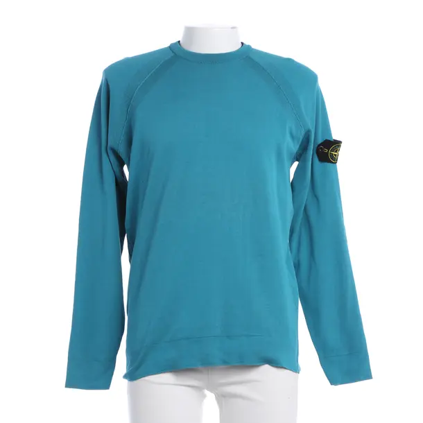 Pullover, in Blau, Baumwolle, Stone Island