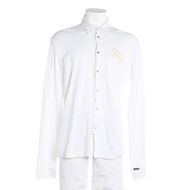 Long Sleeve Shirt, in Cream, Cotton, Dolce & Gabbana