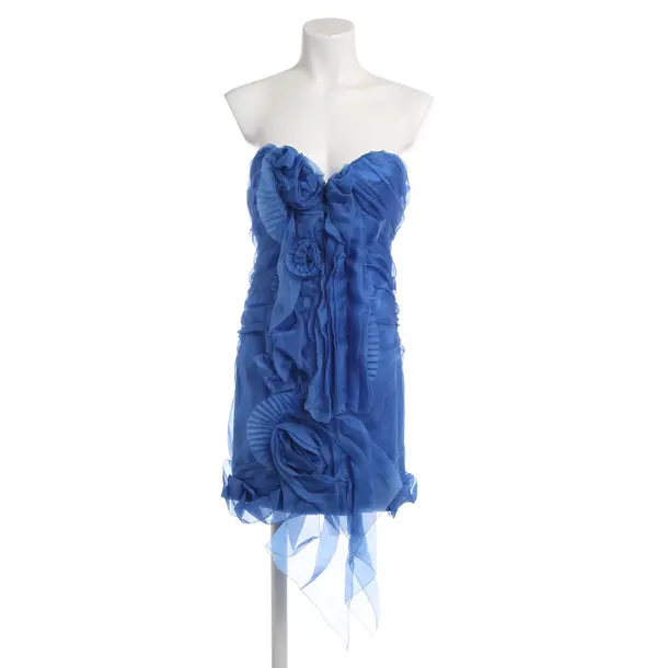 Cocktail Dress, in Blue, Silk, Ermanno Scervino