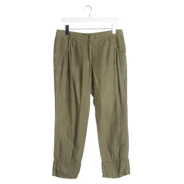 Pants, in Olive Green, Cotton, Peserico