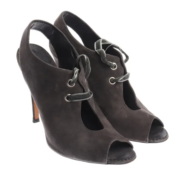 Sandaletten, in Grau, Manolo Blahnik