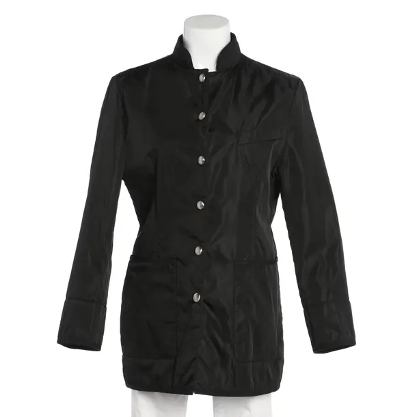 Mid-Season Coat, in Black, Polyamide, Prada