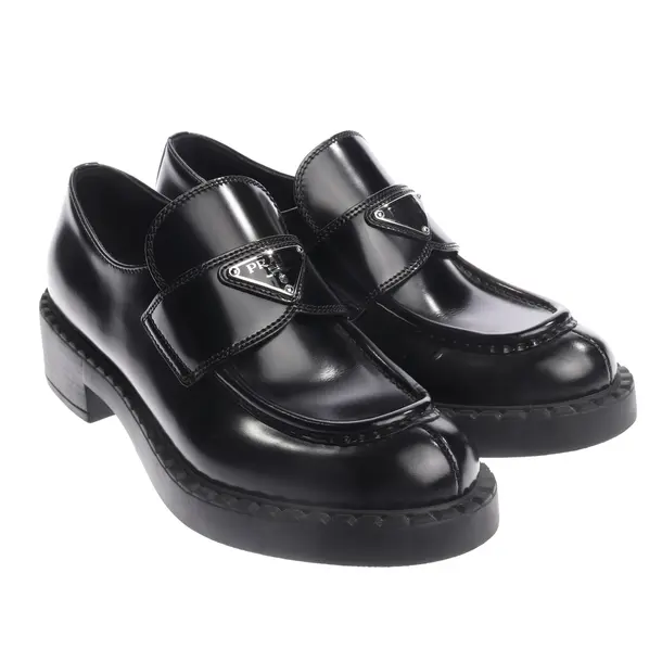 Loafers, in Schwarz, Prada