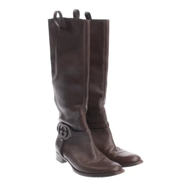 Stiefel, in Braun, Gucci